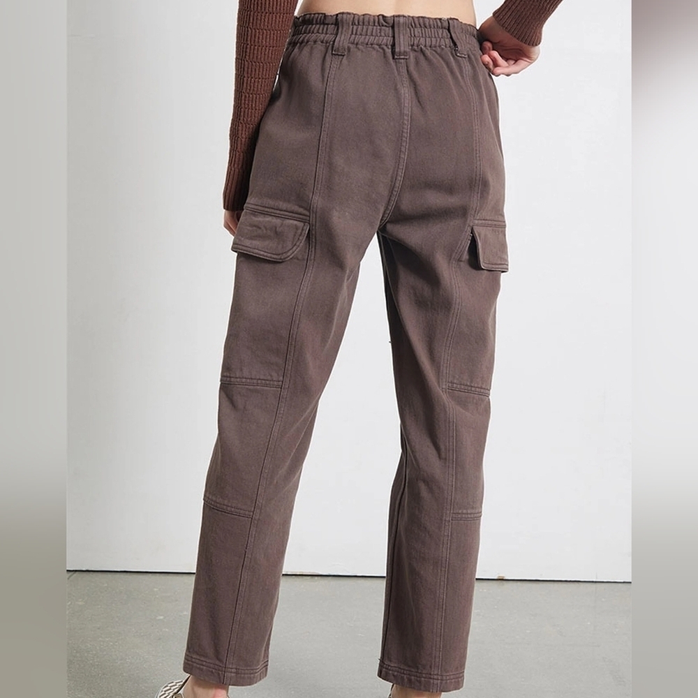 XS PacSun Brownie Utility Cargo Pants High Rise Baggy Wide Leg Relaxed Chunky - Picture 2 of 10